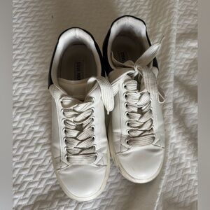 White and Black Steve Madden Sneakers